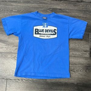 Duke University T-Shirts Blue Devils Athletic Department Boys Large